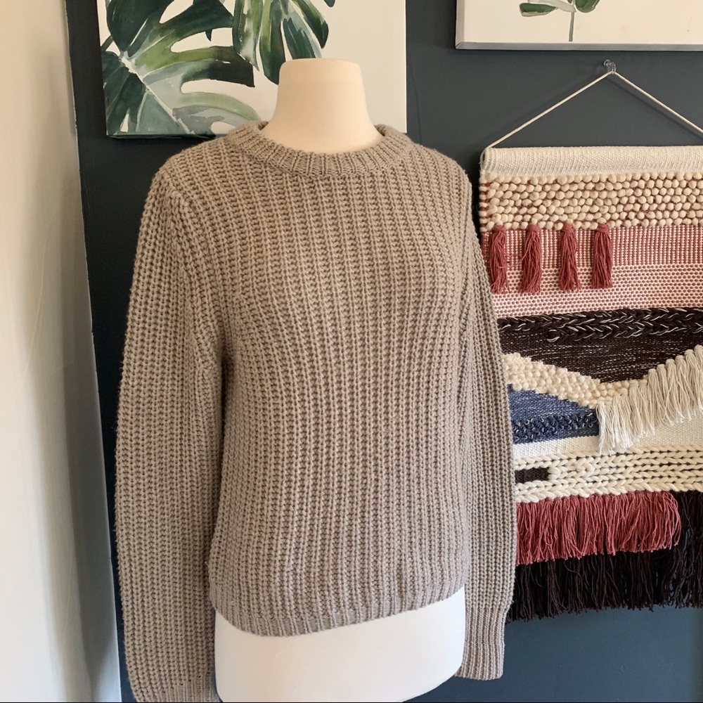 Aritzia▪️BABATON Wool Chunky Knit Sweater. XS - Picture 5 of 7